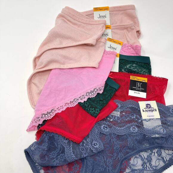 b.tempt’d, INC, Jenni NWT 6 Pk Bundle Panties Mixed Styles Size S Multicolor - Picture 2 of 13
